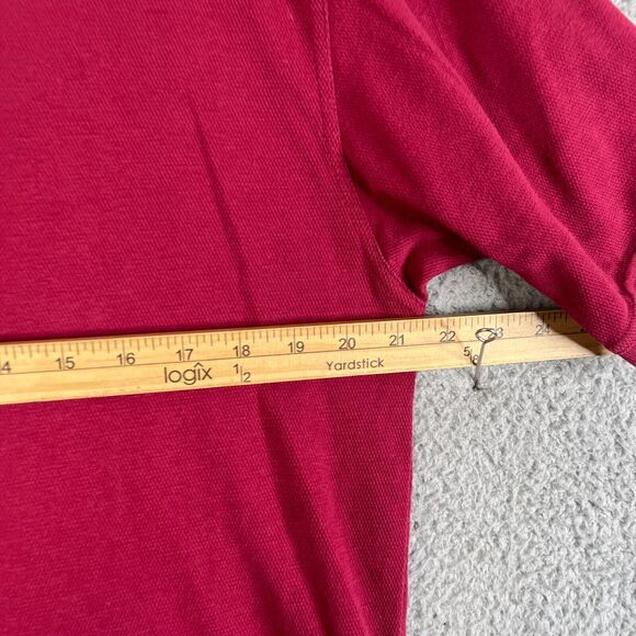 Nike Polo Shirt Mens Medium Dri Fit Red Track and Field University Swoosh - Picture 10 of 10